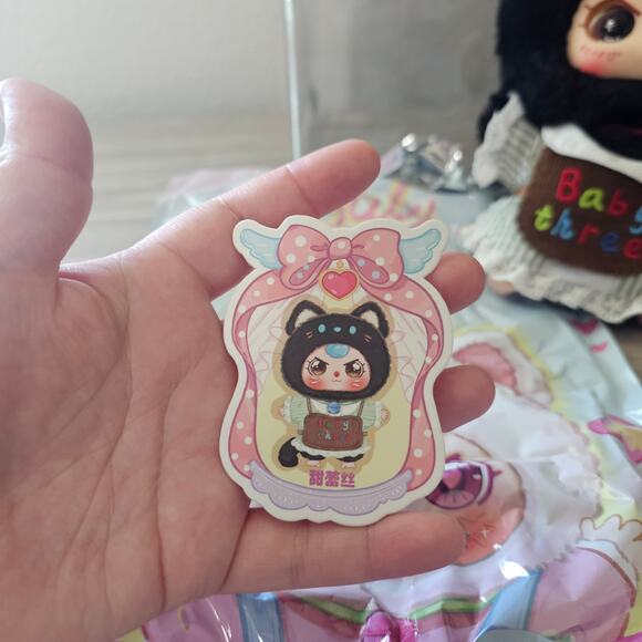 Baby Three Kitten Wardrobe OPEN BOX CONFIRMED Sweet Lace Black cat Plush Pendent - Picture 2 of 11